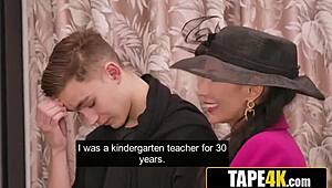 naughty bbw neighbor in stockings fucks teacher hard 😈