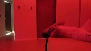 Are you ready for Michel's hot striptease with clothes ripped and lesbian ass licking?