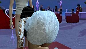 outdoor public anal with summer walker, her big ebony ass getting fucked by big black cock.