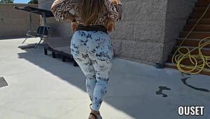 Latina Ouset Follada Outdoors by Big Cock in Her Huge Gaping Ass