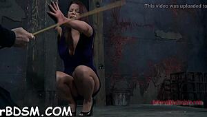 Bound Girl Gets Rough Fucking And Ball Licking