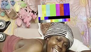 amateurs enjoy a casual fuck on the sofa with a big black cock