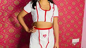 Indian nurse helping me to get my dick erection back?