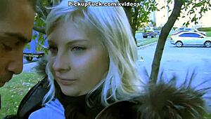 Teen threesome sex on balcony outdoor public pickup