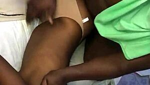 House maid fucks her landlord's big black cock for home support