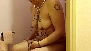 French Slave’s Outdoor POV Session with Dildo and Humiliation