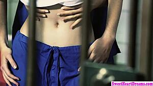 These Glamcore Jailbirds Are Licking Pussy In Prison!