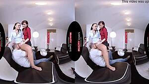 realitylovers - public survey turns into wild czech threesome vr