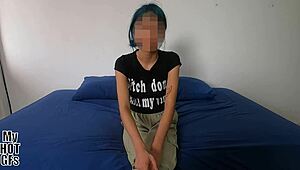 Young Latina babe, barely legal, craves hard homemade action