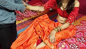 cute saree bhabhi gets wild with devar for rough hard anal after ice massage