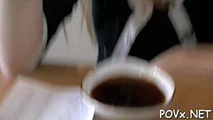 Wet Pussy Teen Blowjob In Tight Cunt Action