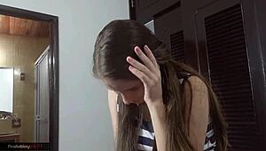 my latina stepsister and i got excited alone in cabin, started touching.