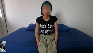 oh dios, esta flaquita apenas legal quiere follar duro