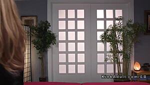 Masseuse Gets ANAL Strap On FUCKED