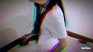 Wow, Sucking Neighbor On Stairs Hidden!