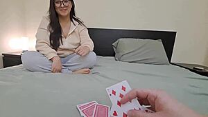 Big ass Latina loses cards, gets internal cumshots