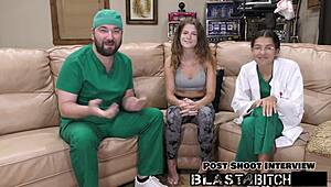 Aria Nicole gets accidental creampie from Doctor Tampa