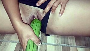 Family relationship with wet shaved pussy and monster cock