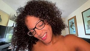 Sascha’s First Interracial Casting with Shaved Petite Action