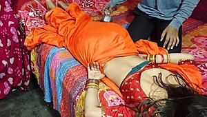 cute saree bhabhi gets wild with devar for rough hard anal after ice massage