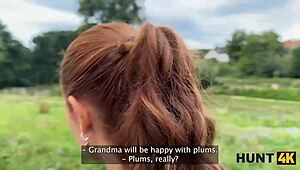 Drsný sex s cizincem na české farmě bije ovoce