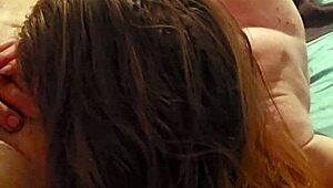 sexy redhead deepthroats cock with teasing ball licking