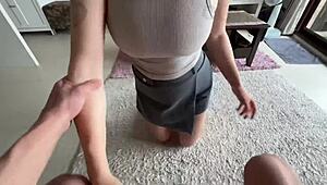 She Offered a Pie but Ended Up With a Creampie Surprise