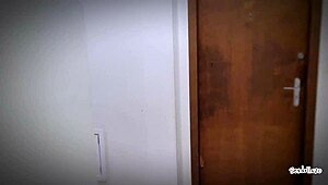 Wow, Sucking Neighbor On Stairs Hidden!