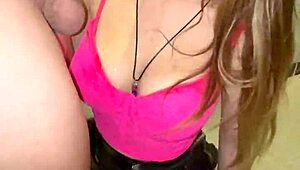 Wow, watch this sexy blonde teen 18+ slobber on cock and get messy!