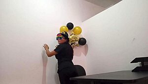 Feeling Aroused In The Office With Butt Plug