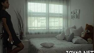 dialogic-provocative barely legal teen finds the best way to relax, wanna see?