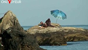 Beach Voyeur Captures Nude Photoshoot Turning Into Wild Action Under Sun