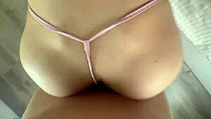 HOT LATINA FUCKS MEXICAN BEAUTY'S ASS HARD