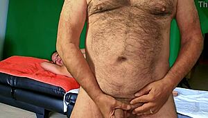 Hot trio massage preview with Agarabas and Olpr for intense action