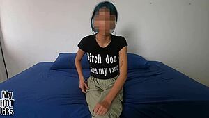 Young Latina babe, barely legal, craves hard homemade action