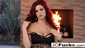 Nude Redhead Babe Jayden In Intense Masturbation Session