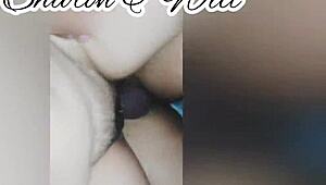 Sneaking Into Neighbor's Pussy While Husband Travels Away