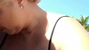 Blonde Milf Exposes Huge Tits!