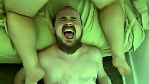 Premature creampie cleanup in doggystyle