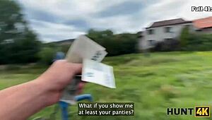 Rough sex with stranger on Czech ranch beats fruits