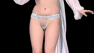 Gadis Solo Perlahan Strip Goda Baju Koyak