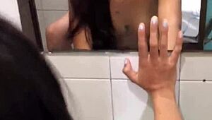 he fucks my tight ass in the bathroom... oops