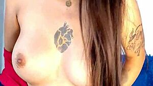 Curvy Latina Starts Video Call with Masturbation, Ends in Double Anal Vaginal Penetration