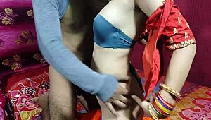 cute saree bhabhi gets wild with devar for rough hard anal after ice massage