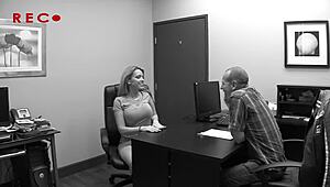 Devouring that huge cock with total hunger!