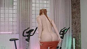 I’m obsessed with all-natural redhead Gia Tvoricceli getting creampied after a workout.