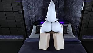 Pounding Hot Furry Roblox Slut With Monster Cock In Rough Bent Over Cowgirl Riding!