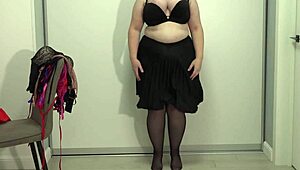 Mature Teacher Chooses A Bra For Work, Big Gorgeous Boobs Jump And Pop Out Of Bras With Saggy Tits