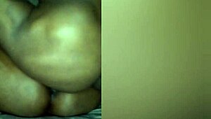 Sweet ebony milf with big ass takes monster black cock deep.