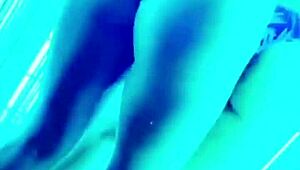 jolie jeune femme wearing sexy lingerie that fits her perfectly, showing panties and thong